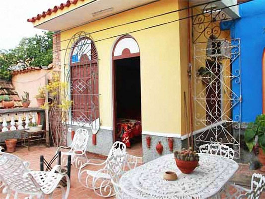 'Terrace' Casas particulares are an alternative to hotels in Cuba.